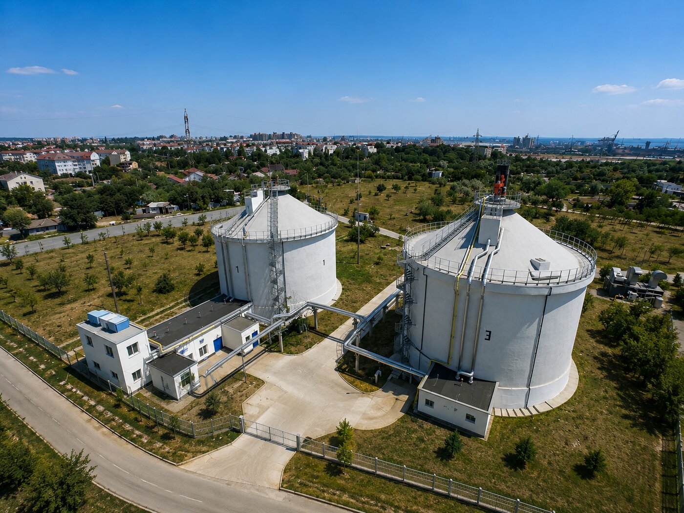 Rezervoare de fermentare — Statia de Epurare Constanta Sud
